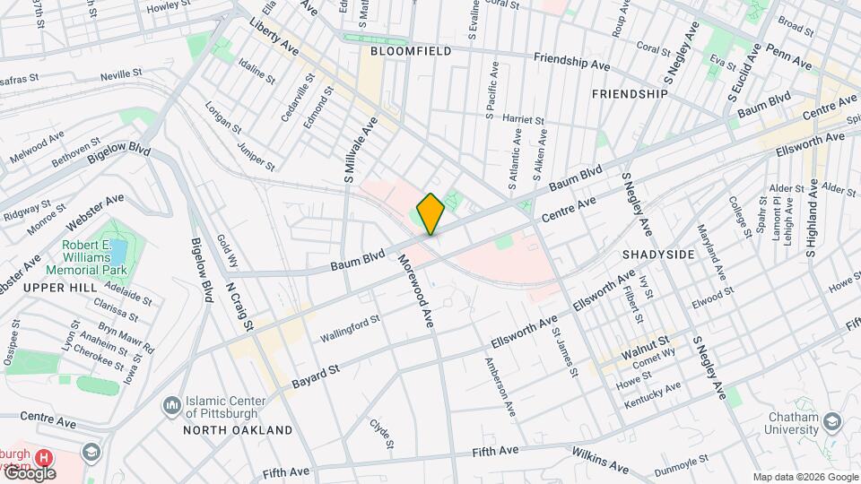 5104 Baum Blvd Map and Location Details