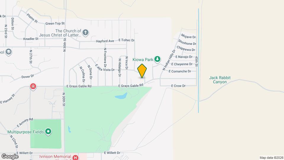 1054 Arapahoe Dr Map and Location Details