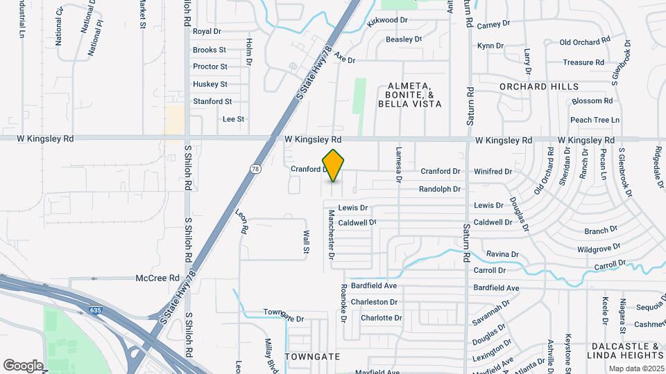 1938 Cranford Dr Map and Location Details