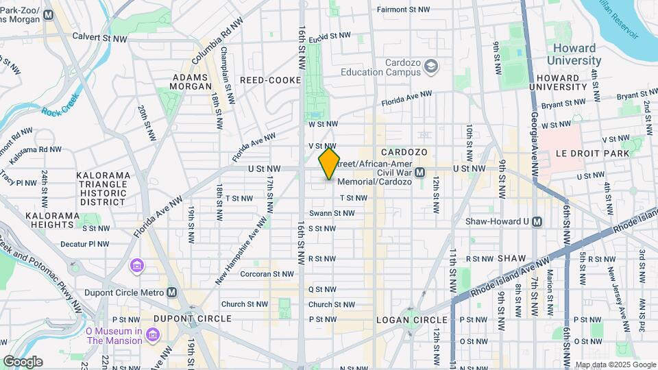 1916 15th St NW Map and Location Details