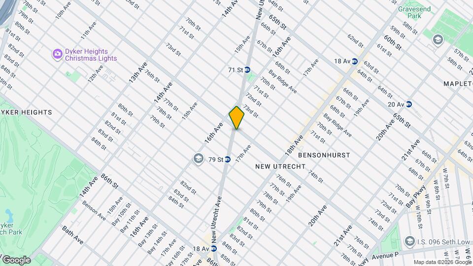 7505 New Utrecht Ave, Unit 2F Map and Location Details