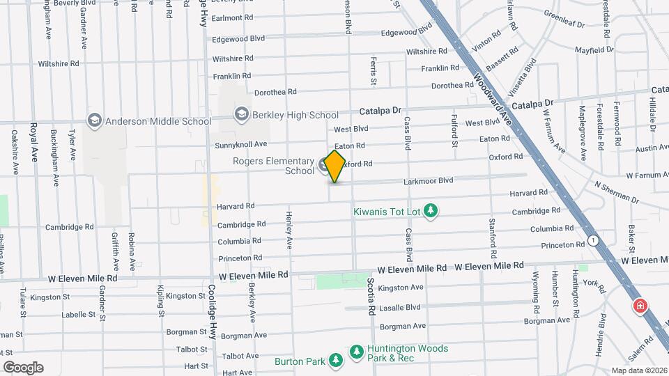 1875 Larkmoor Blvd Map and Location Details