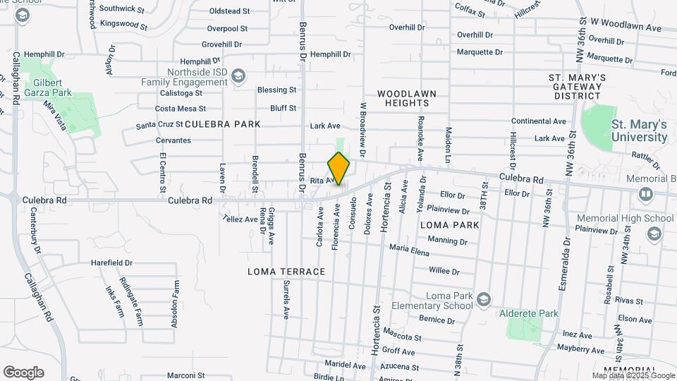 4021 Culebra Rd, Unit # 101 Map and Location Details