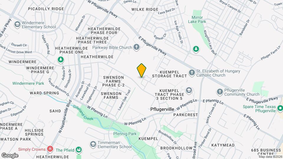 17104 Crane Fly Dr Map and Location Details