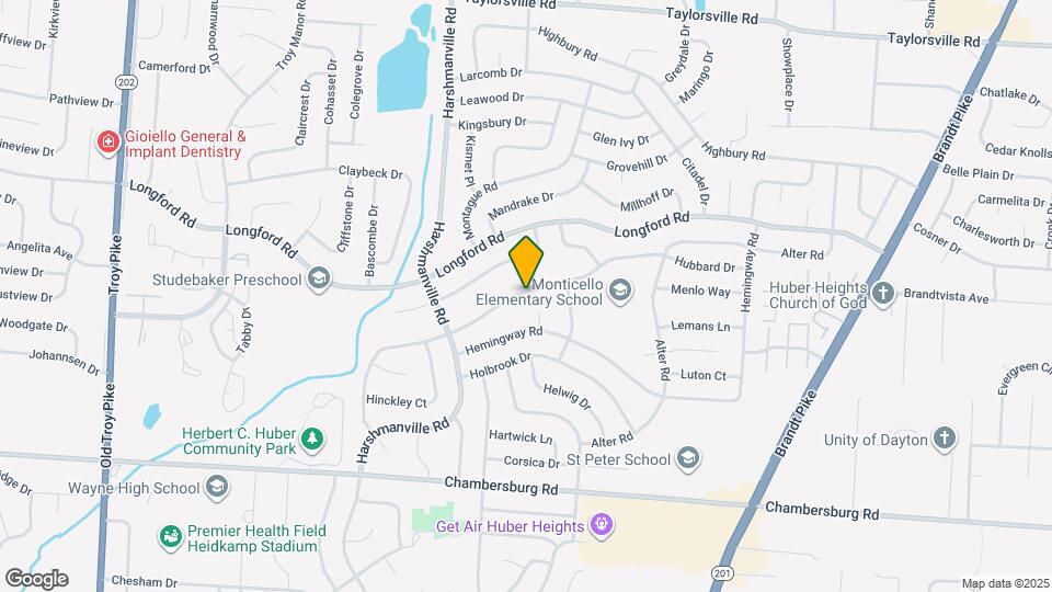 6850 Hubbard Dr Map and Location Details