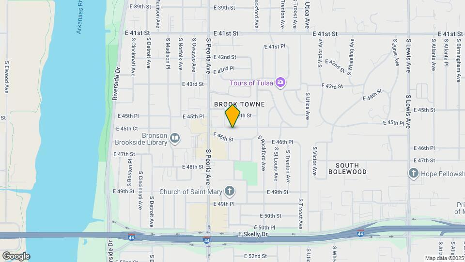 1348 E 45th Pl Map and Location Details