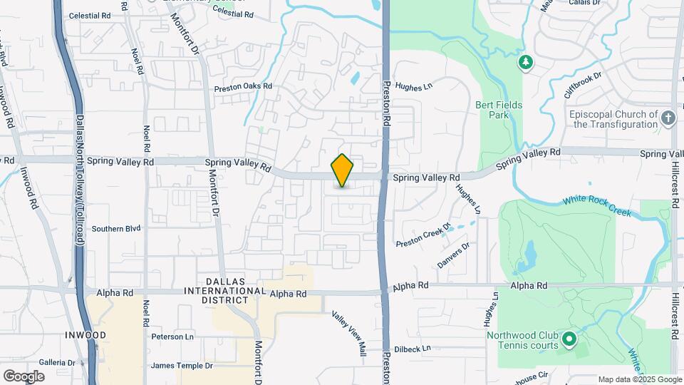 5838 Preston Valley Dr Map and Location Details