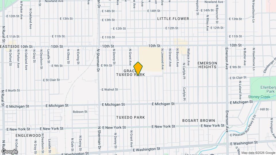 810 N Gladstone Ave Map and Location Details