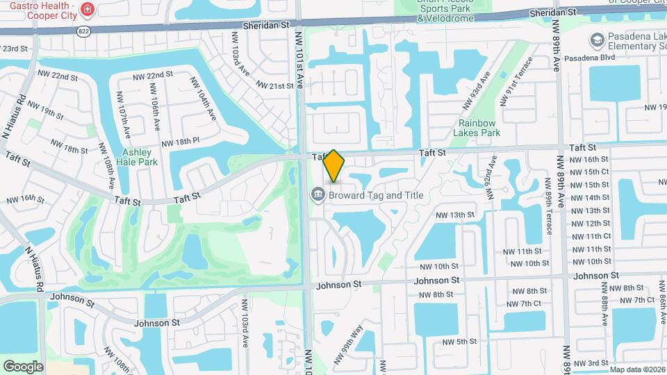 1581 NW 98th Way Map and Location Details