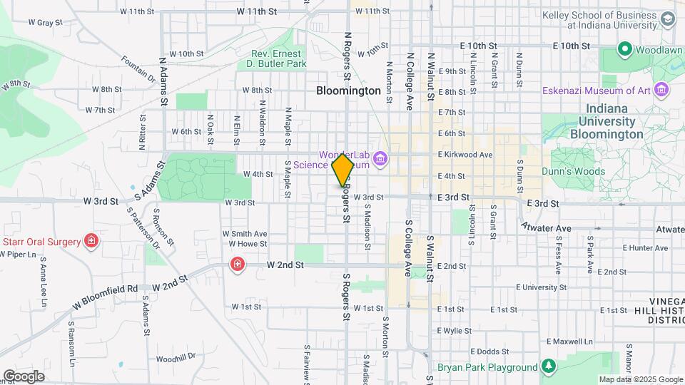 222 S Rogers St Map and Location Details