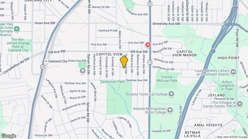 1433 Desoto Ave SW Map and Location Details