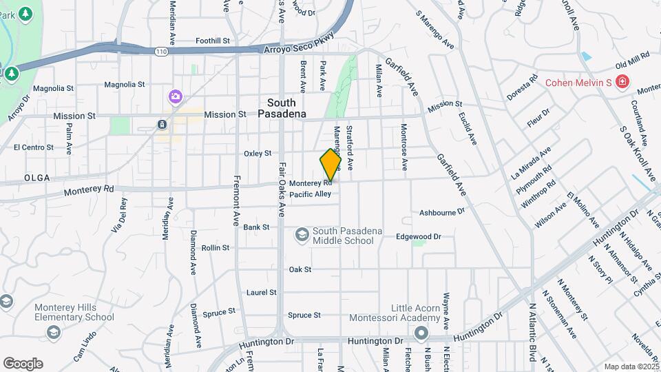 1729-1737 Monterey Rd Map and Location Details
