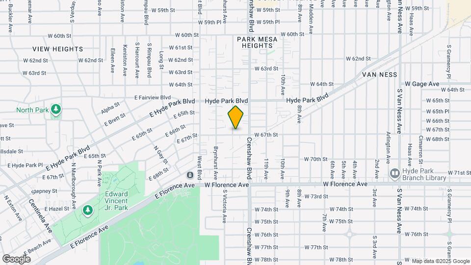 3431 W 67th St Map and Location Details