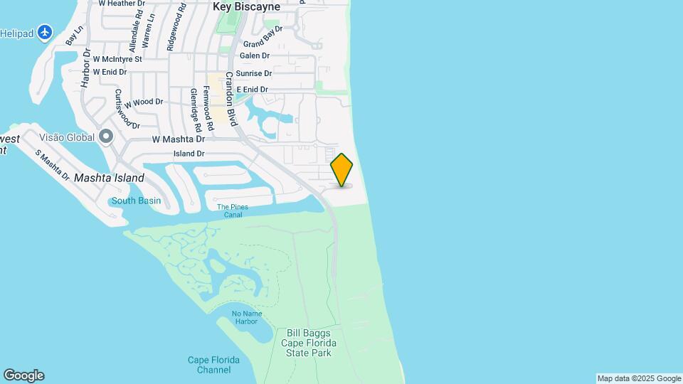 1111 Crandon Blvd, Unit A901 Map and Location Details