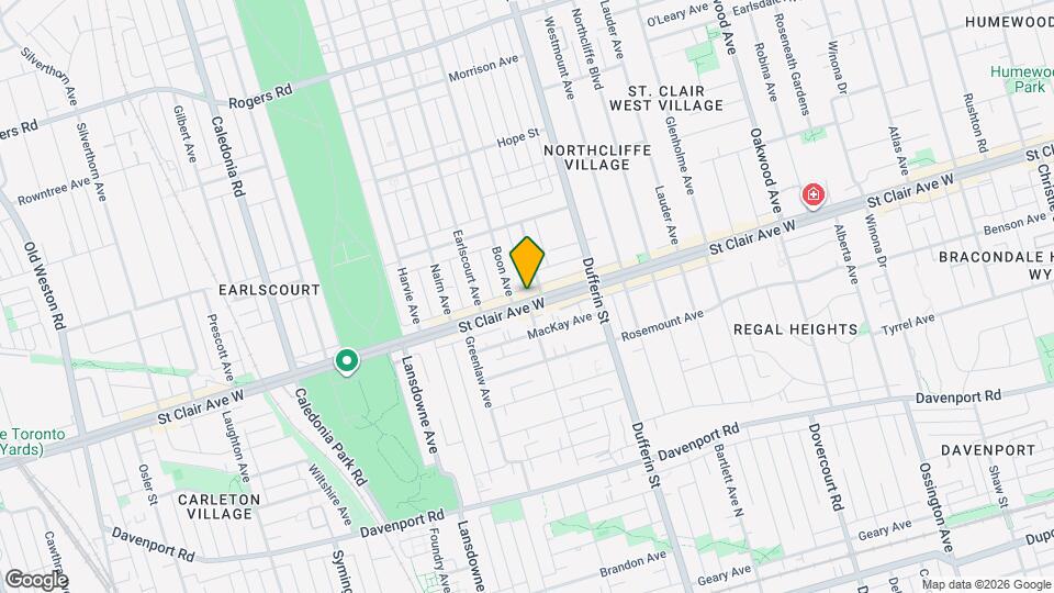 1238 St Clair Ave W Map and Location Details