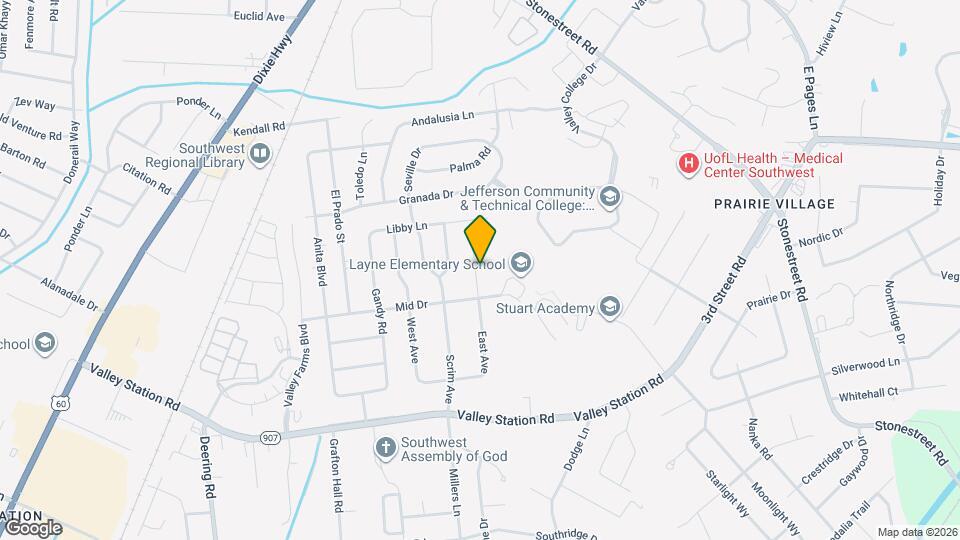 9813 East Ave Map and Location Details