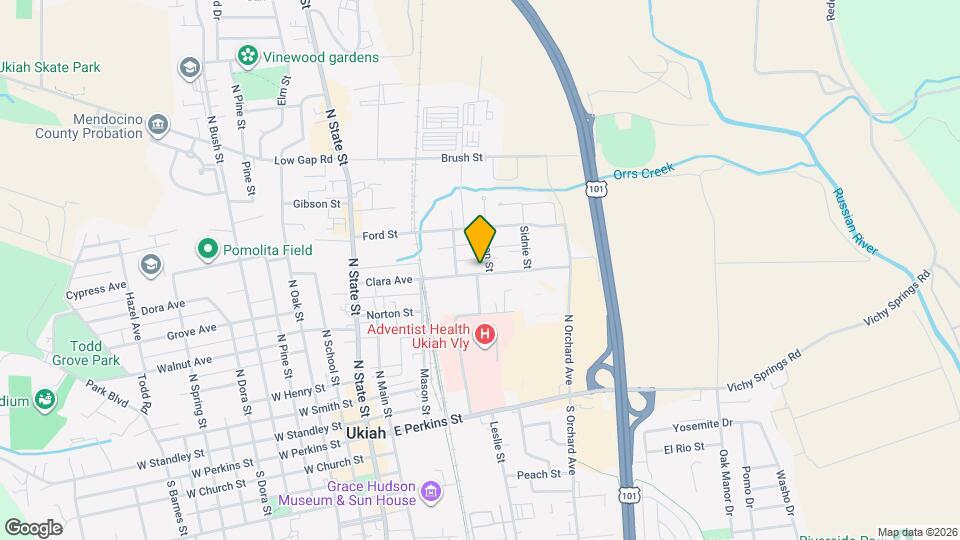 316A Clara Ave Map and Location Details