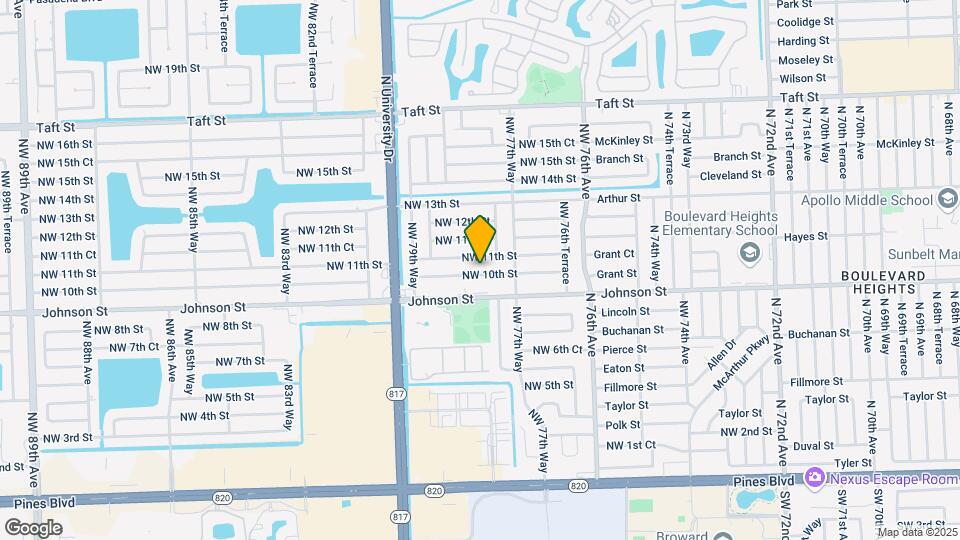 7831 NW 10th St Map and Location Details