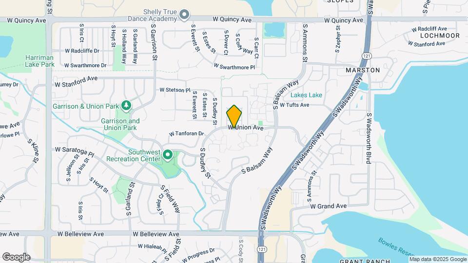 4720 S Dudley St Map and Location Details