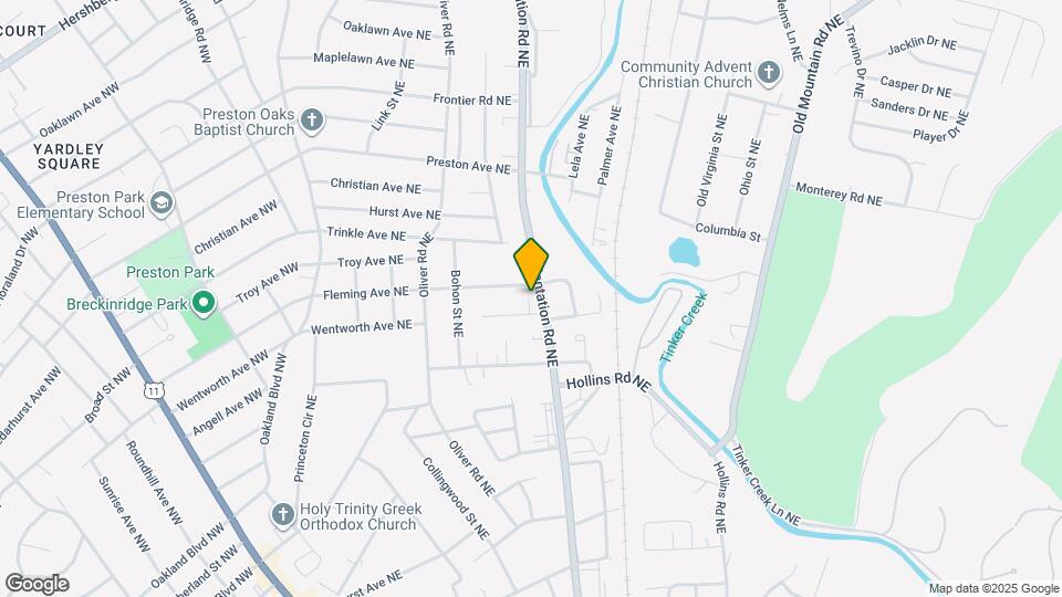 3814 Plantation Rd NE Map and Location Details