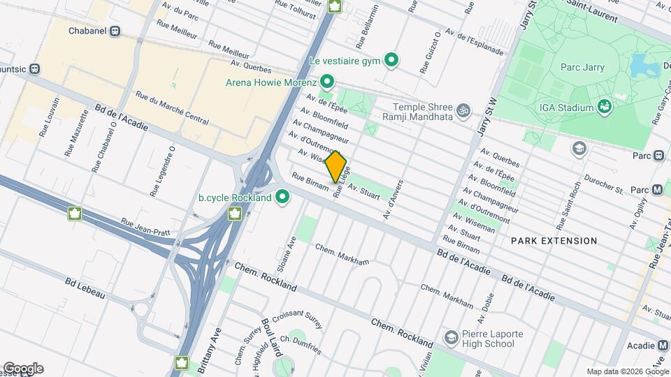 955-957 De Liège Rue O Map and Location Details