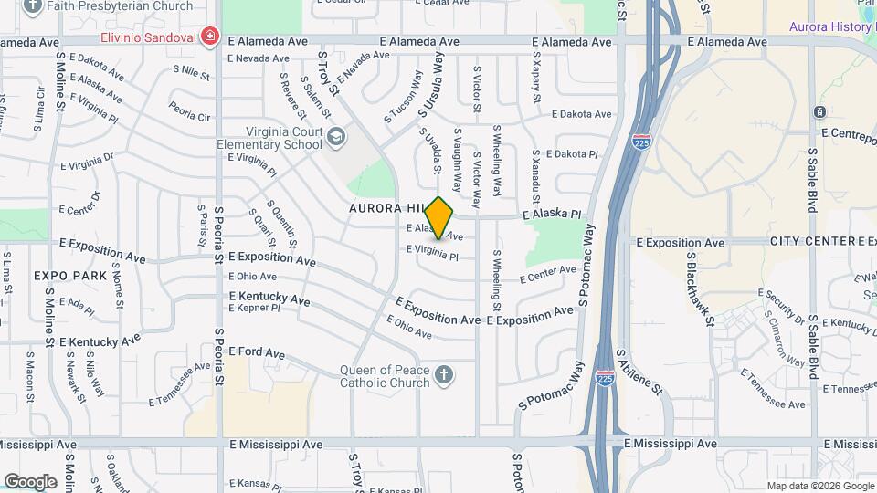 13009 E Virginia Pl Mapa y Detalles de la Ubicación