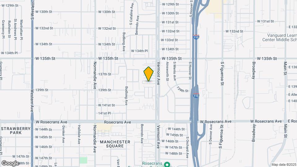 13801 S Vermont Ave Map and Location Details