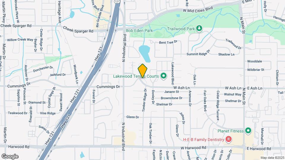 1607 Lake Eden Dr Map and Location Details