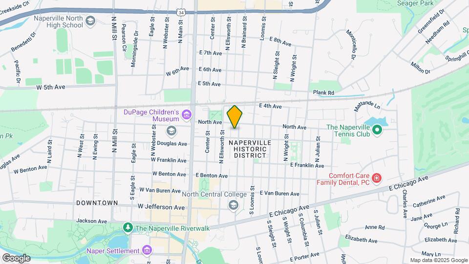 213 N Brainard St, Unit 2R Map and Location Details