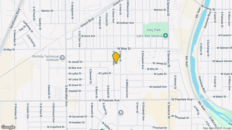 2114 S Glenn Ave Map and Location Details