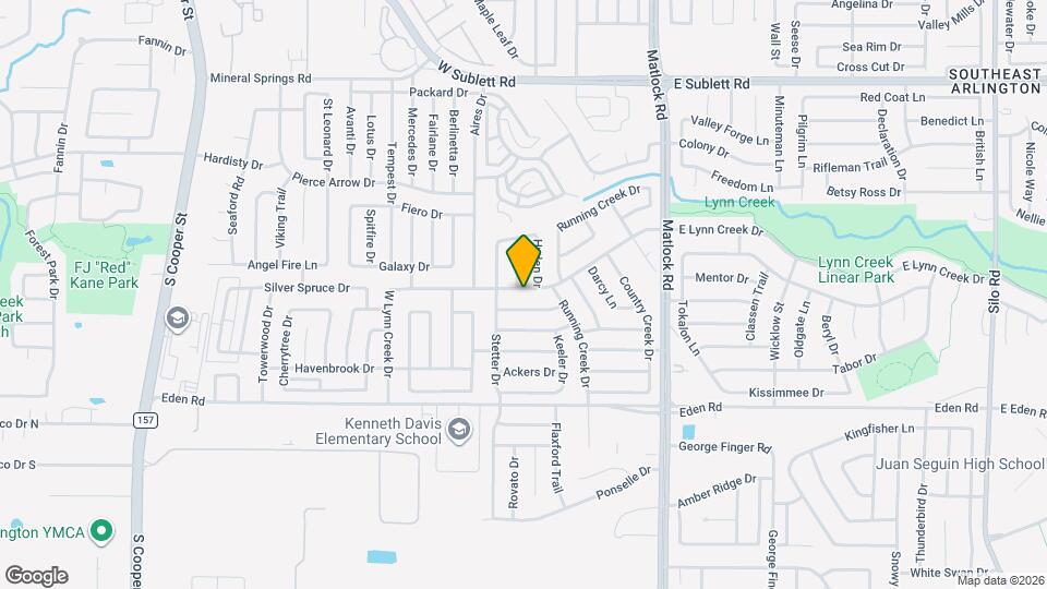 848 W Lynn Creek Dr Map and Location Details