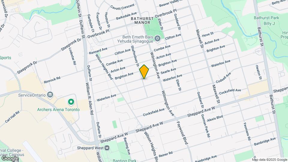 215 Searle Ave Map and Location Details