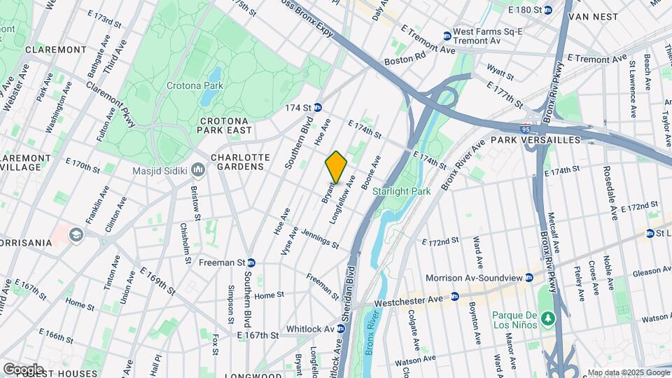 1528 Bryant Ave Map and Location Details