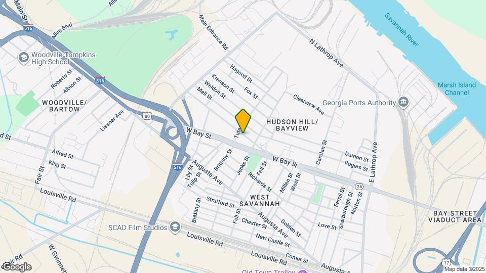 2021 Hudson St Map and Location Details