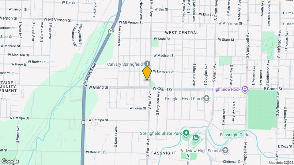 939 S Fort Ave Map and Location Details