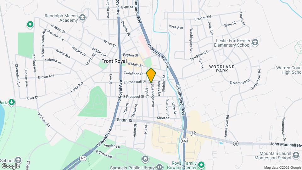 215 Blue Ridge Ave Map and Location Details