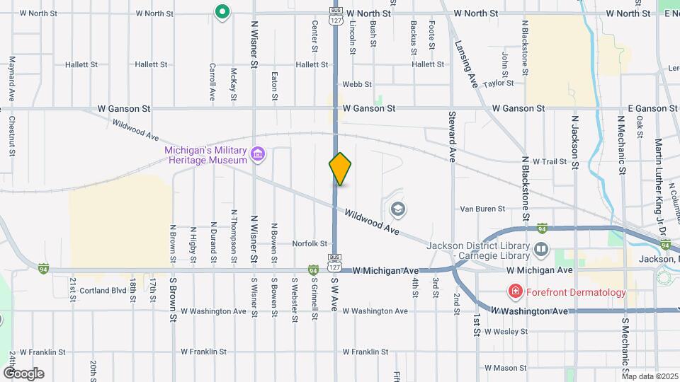 321 N West Ave Map and Location Details