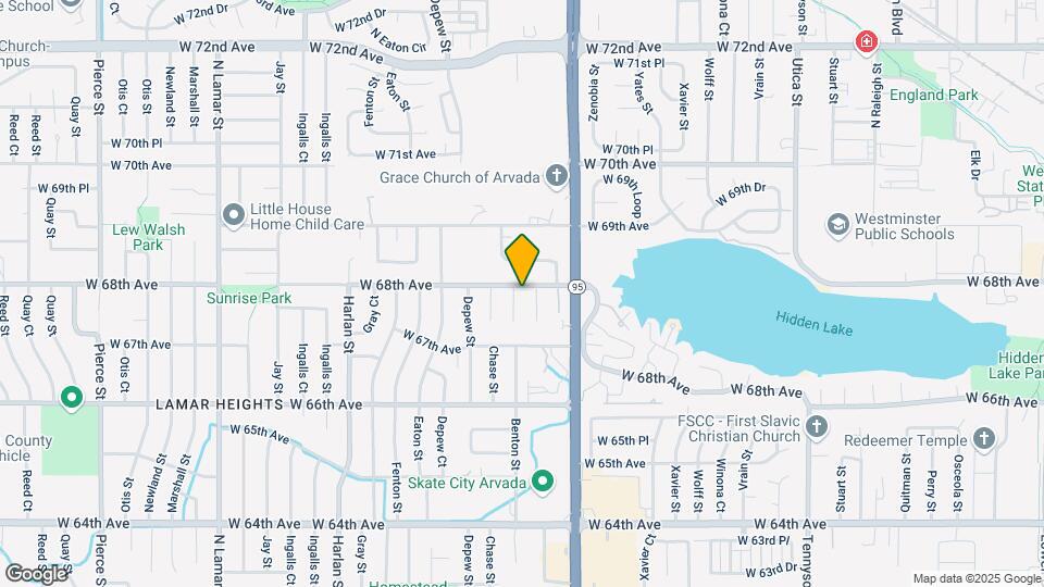 5372 W 68th Ave Map and Location Details
