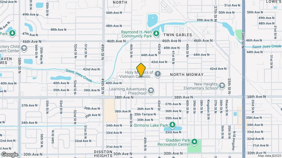 4540 41st Ave N Map and Location Details