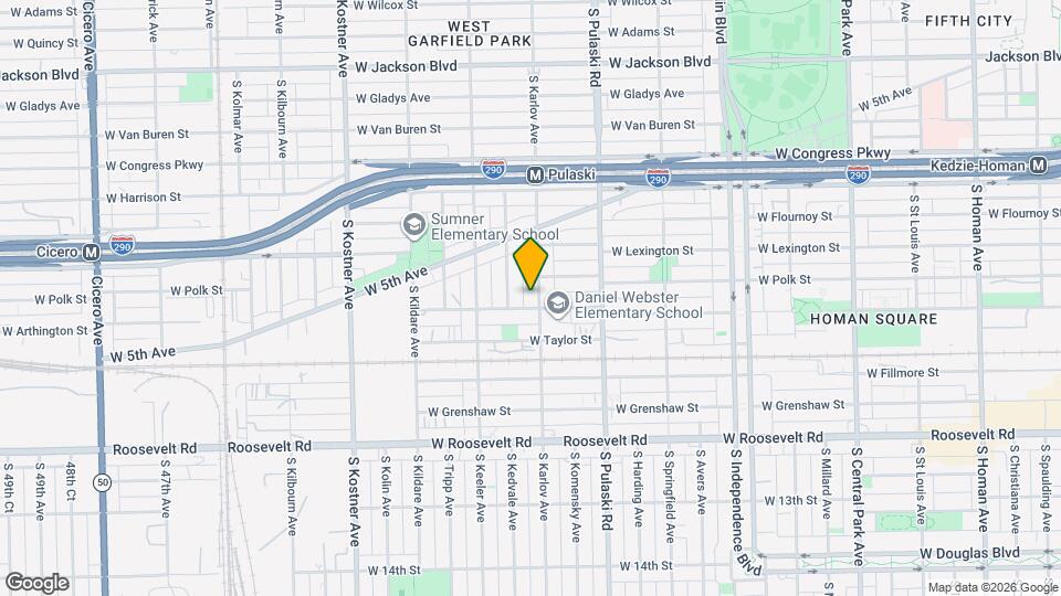 818 S Karlov Ave Map and Location Details