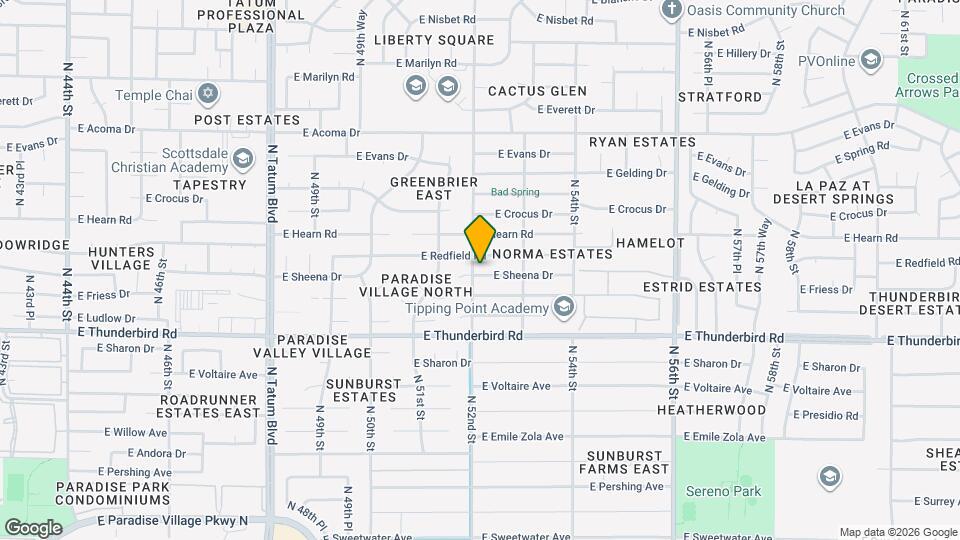 5202 E Sheena Dr Map and Location Details