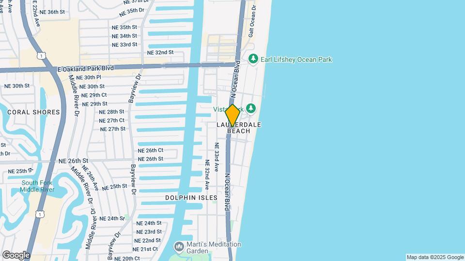2716 N Ocean Blvd Map and Location Details