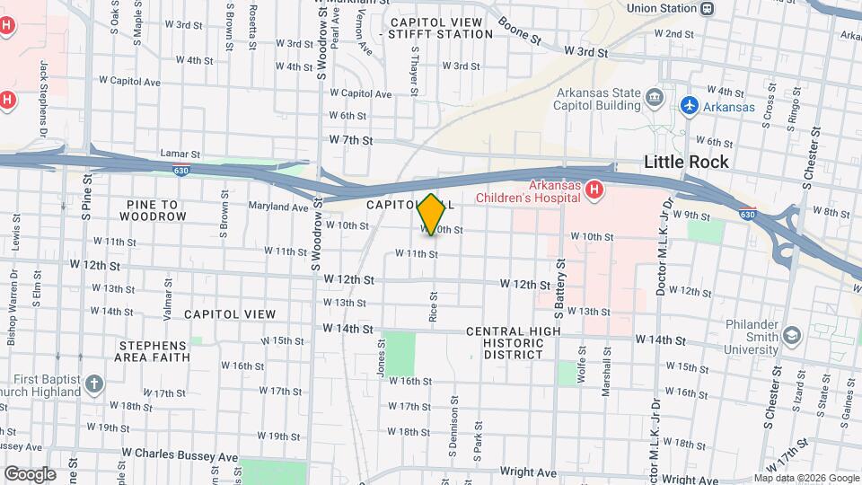 1014 Rice St Map and Location Details