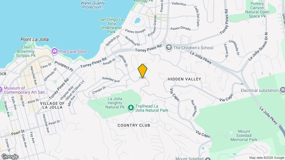 7612 Hillside Dr Map and Location Details