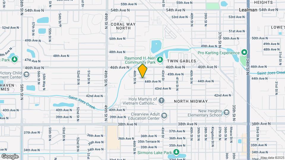 4400 45th St N Map and Location Details