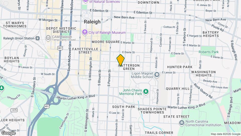 523 S Bloodworth St Map and Location Details