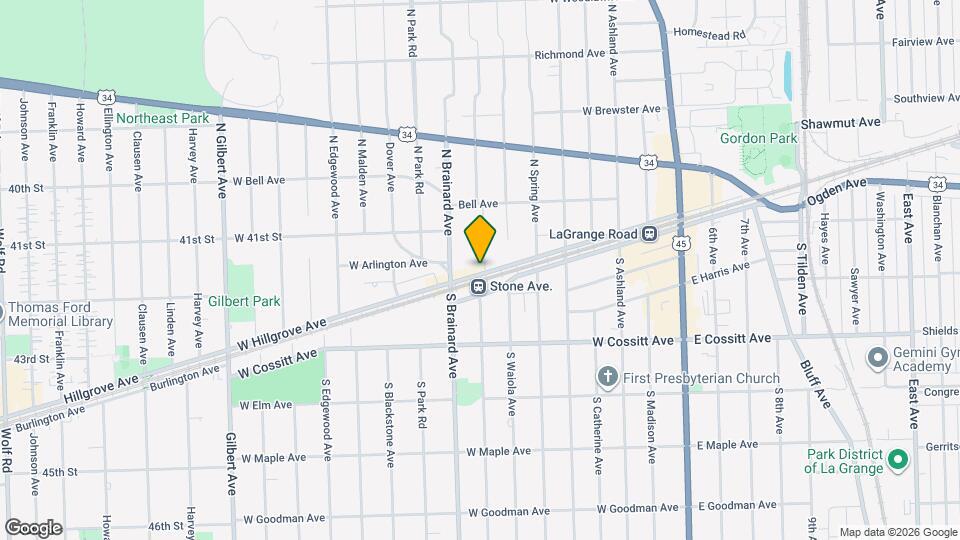 701 W Hillgrove Ave, Unit 1-A Mapa y Detalles de la Ubicación