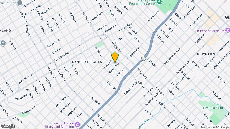 1821 Sanger Ave Map and Location Details