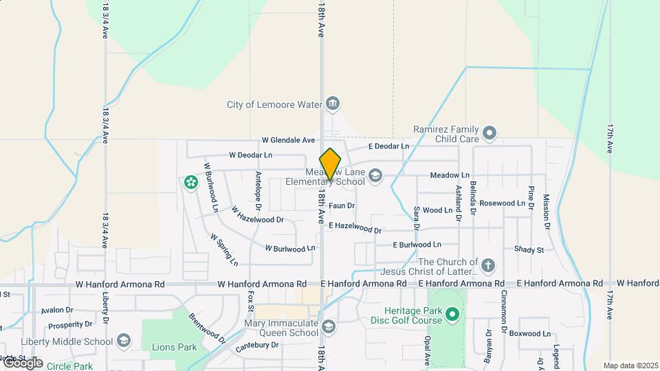 1444 N Lemoore Ave Mapa y Detalles de la Ubicación