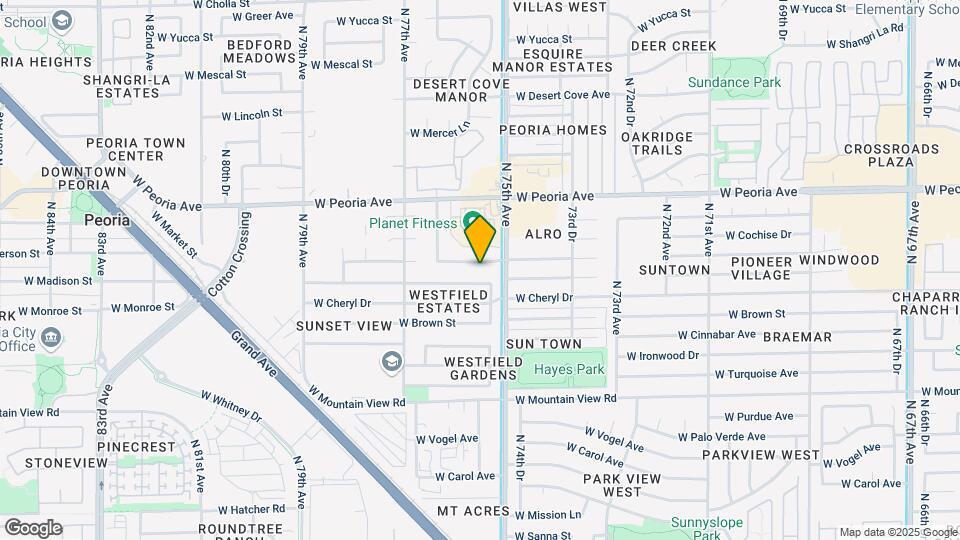 7547 W Comet Ave Map and Location Details